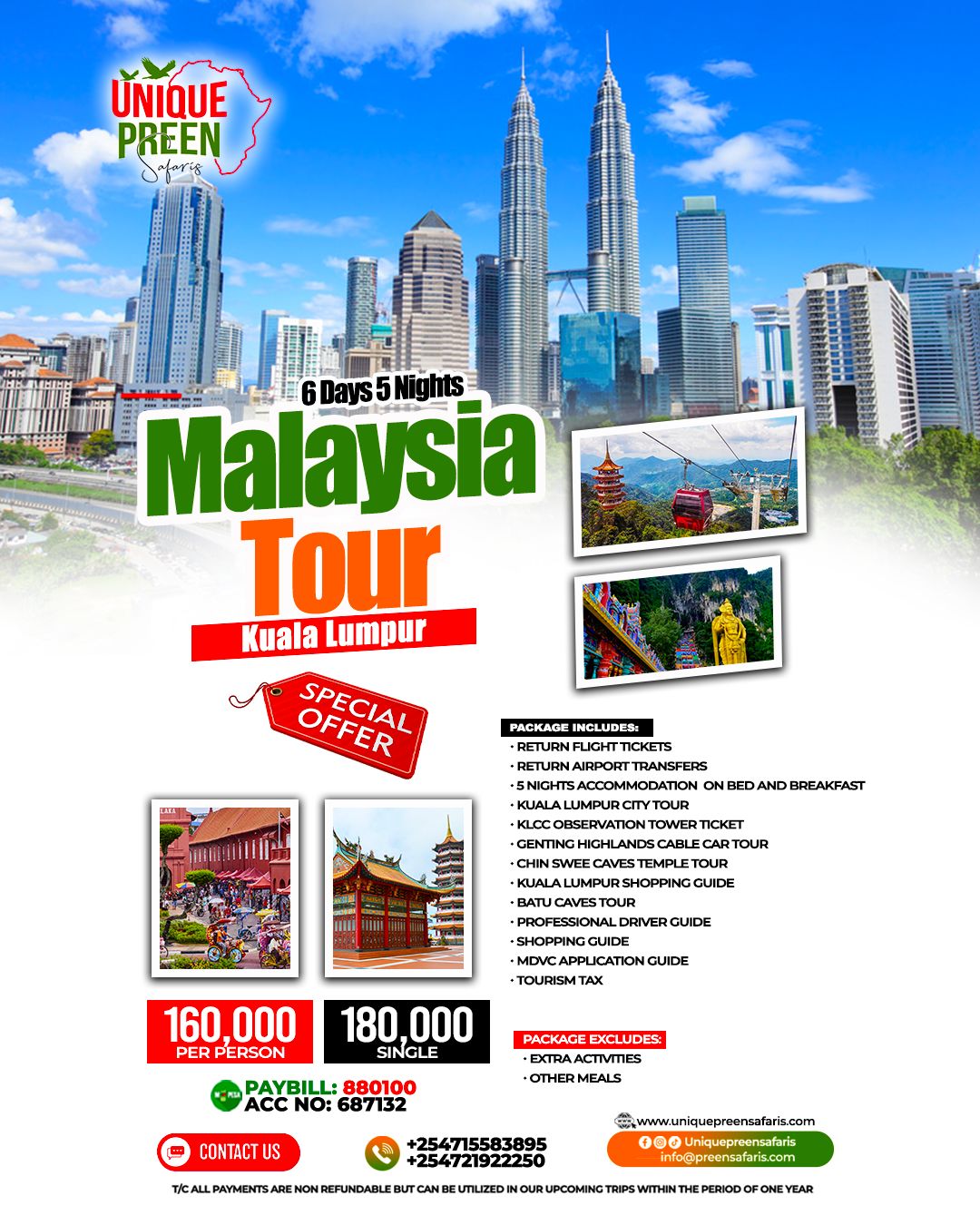6 Days 5 Nights Malaysia Tour